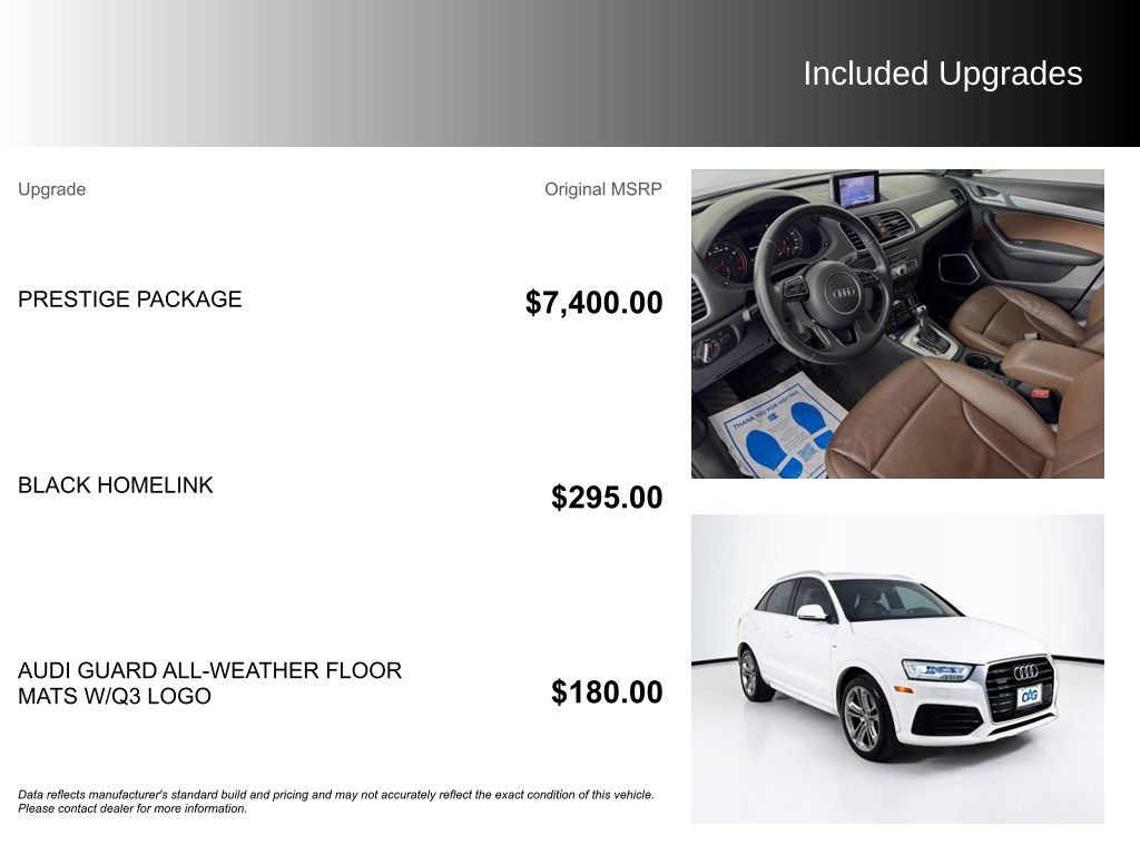 Used Car 2017 Audi Q3  2.0t Prestige For Sale Under $15,000 In Austin, Texas