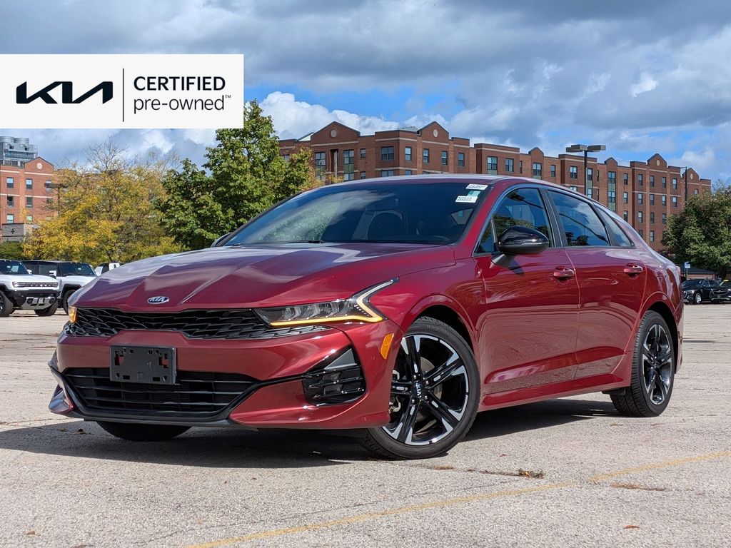 Passion Red 2021 Kia K5 GT-Line FWD Sedan Front-Wheel Drive 8-Speed Automatic