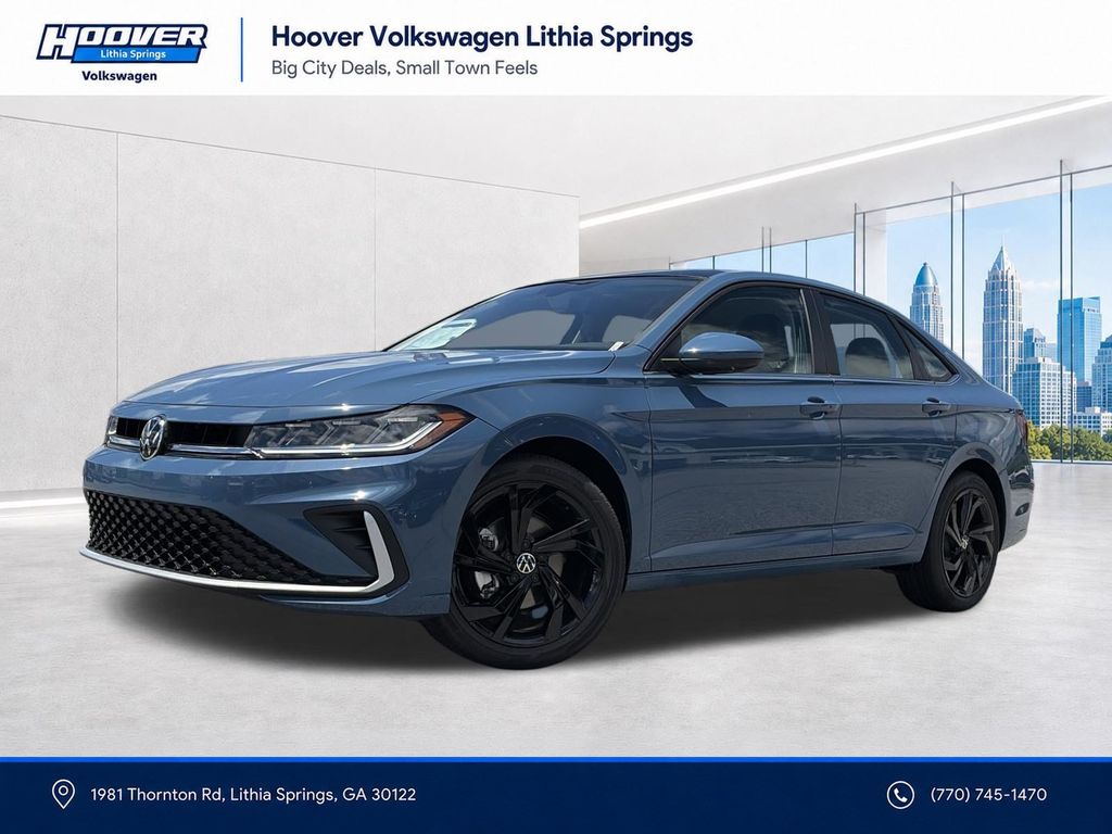Blue 2026 Volkswagen Jetta Sedan Front-Wheel Drive 8-Speed Automatic