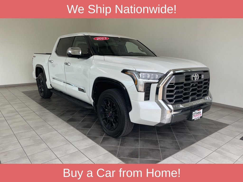 White (Wind Chill Pearl) 2023 Toyota Tundra Pickup Truck Four-Wheel Drive Automatic