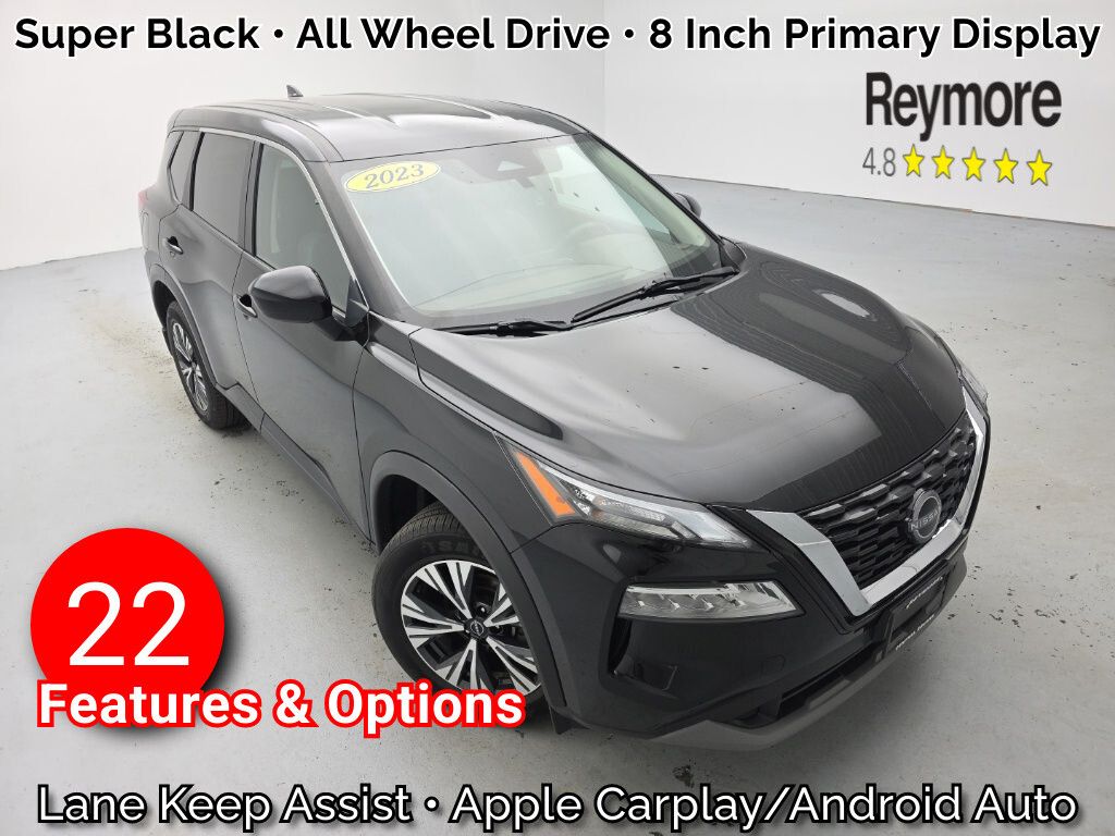 Super Black 2023 Nissan Rogue SUV / Crossover All-Wheel Drive Continuously Variable Transmission