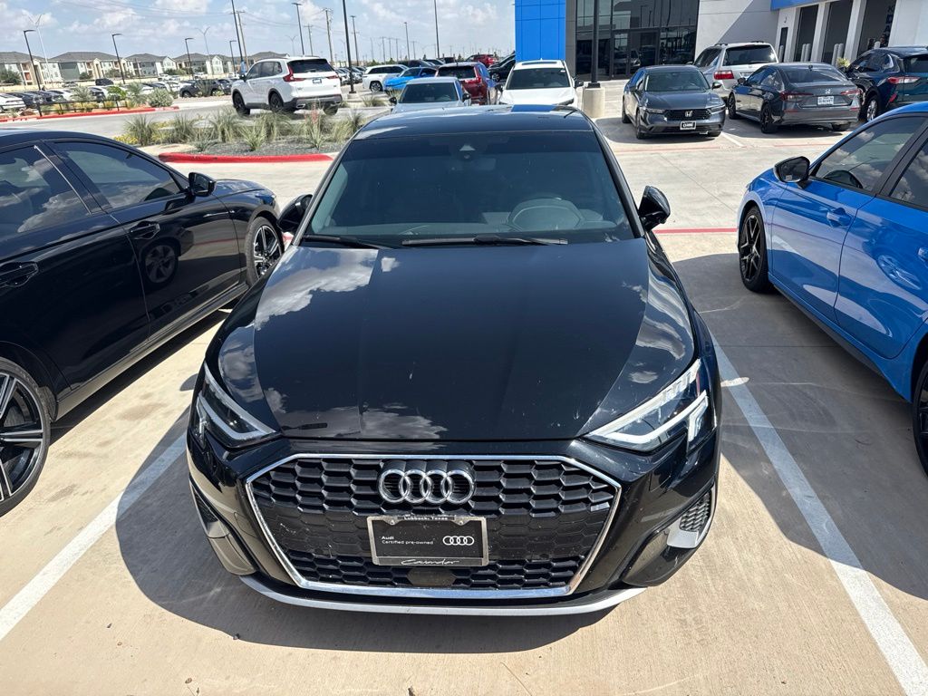Mythos Black Metallic 2024 Audi A3 Sedan Front-Wheel Drive 7-Speed Automatic