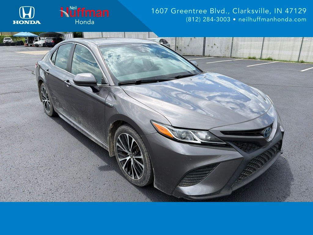 Predawn Gray Mica 2020 Toyota Camry Hybrid Sedan Front-Wheel Drive Continuously Variable Transmission