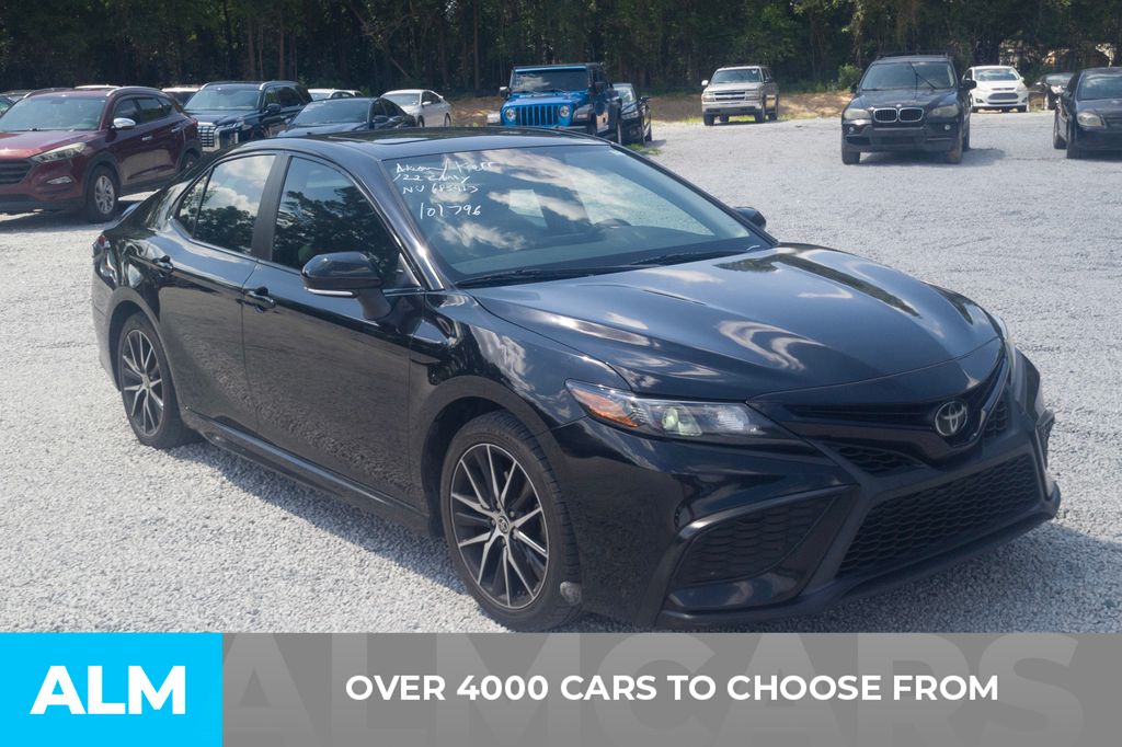 Used 2022 Black Toyota SE image 2