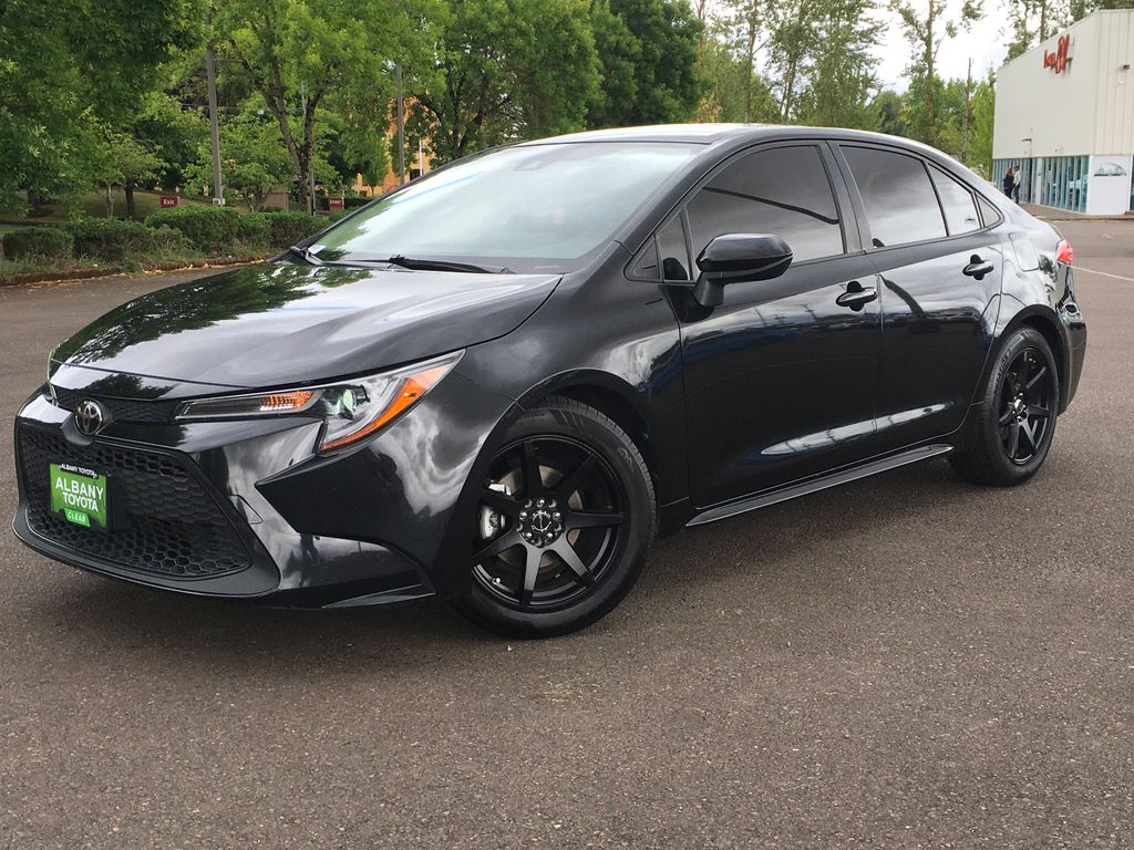 Black Sand Pearl 2020 Toyota Corolla Sedan Front-Wheel Drive Continuously Variable Transmission