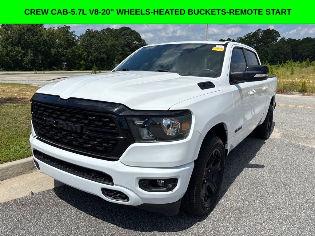 Bright White Clearcoat 2022 RAM 1500 Pickup Truck 4X2 8-Speed Automatic