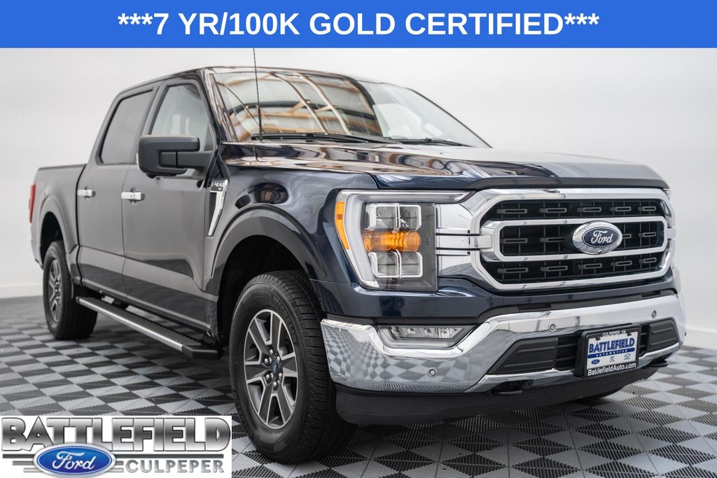 Blue Metallic 2023 Ford F-150 Pickup Truck Four-Wheel Drive Automatic
