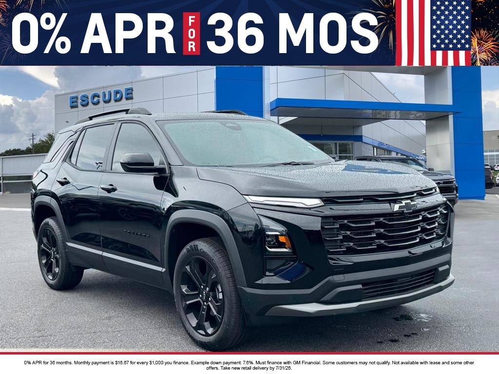 Mosaic Black Metallic 2026 Chevrolet Equinox SUV / Crossover Front-Wheel Drive Continuously Variable Transmission