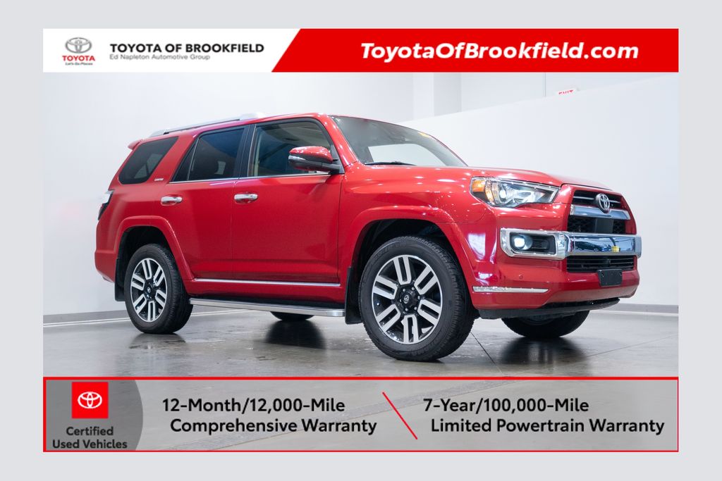 Barcelona Red Metallic 2024 Toyota 4Runner Limited 4WD SUV / Crossover All-Wheel Drive 5-Speed Automatic