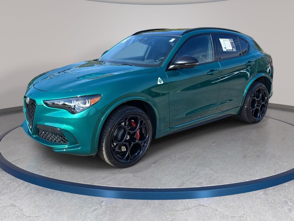 Green (Verde Fangio Metallic) 2024 Alfa Romeo Stelvio Quadrifoglio AWD SUV / Crossover All-Wheel Drive 8-Speed Automatic