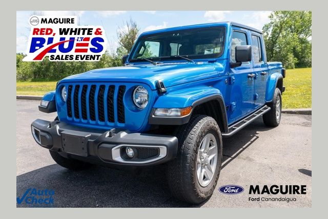 Blue Pearl 2023 Jeep Gladiator Pickup Truck Four-Wheel Drive 6-Speed Manual