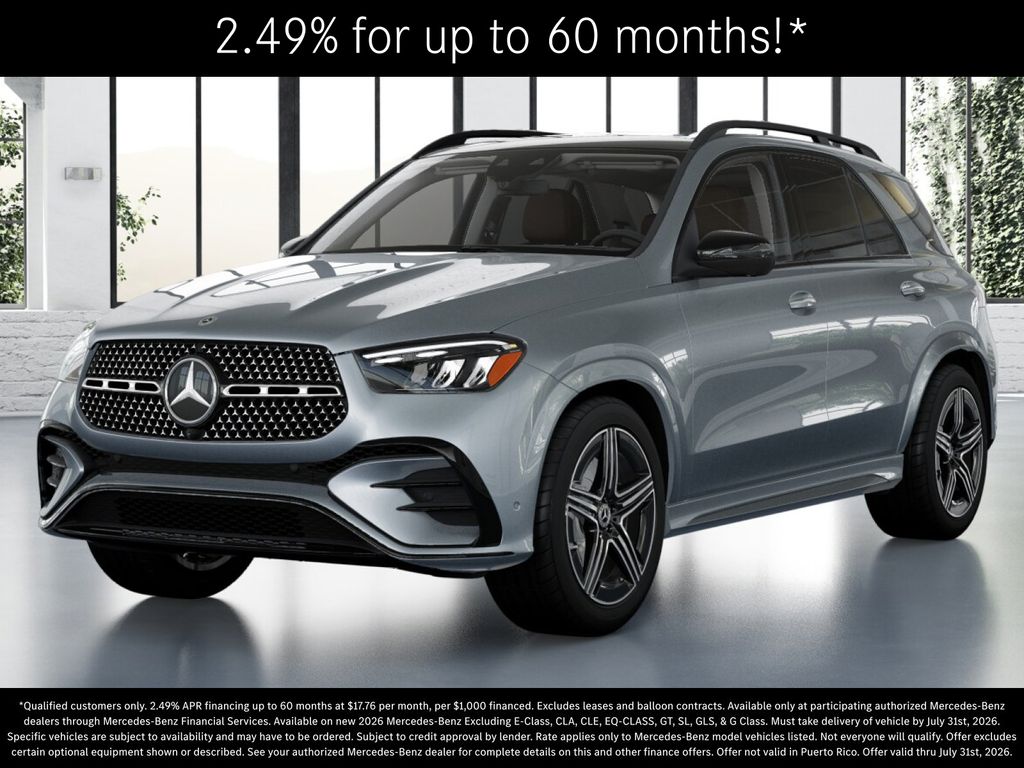 Cirrus Silver Metallic 2026 Mercedes-Benz GLE SUV / Crossover All-Wheel Drive 9-Speed Automatic