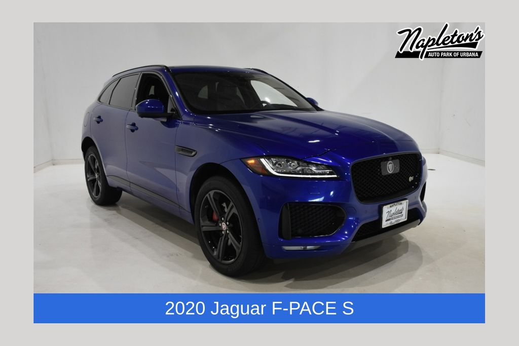 Caesium Blue Metallic 2020 Jaguar F-PACE SUV / Crossover All-Wheel Drive 8-Speed Automatic