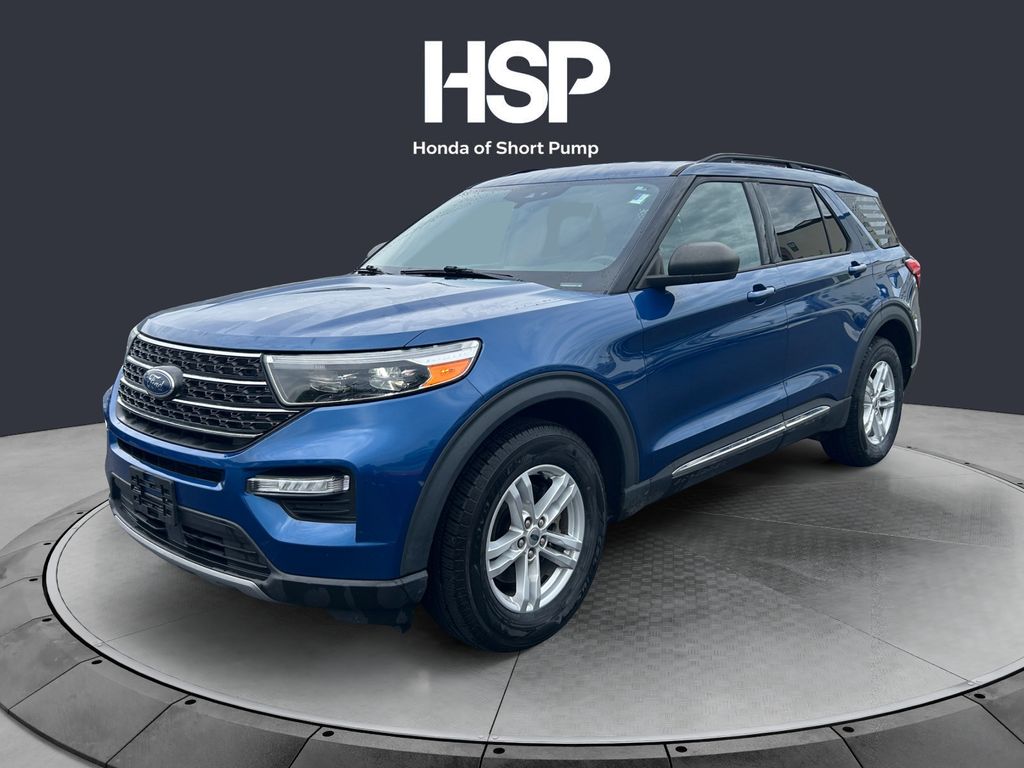 Atlas Blue Metallic 2020 Ford Explorer XLT AWD SUV / Crossover All-Wheel Drive Automatic
