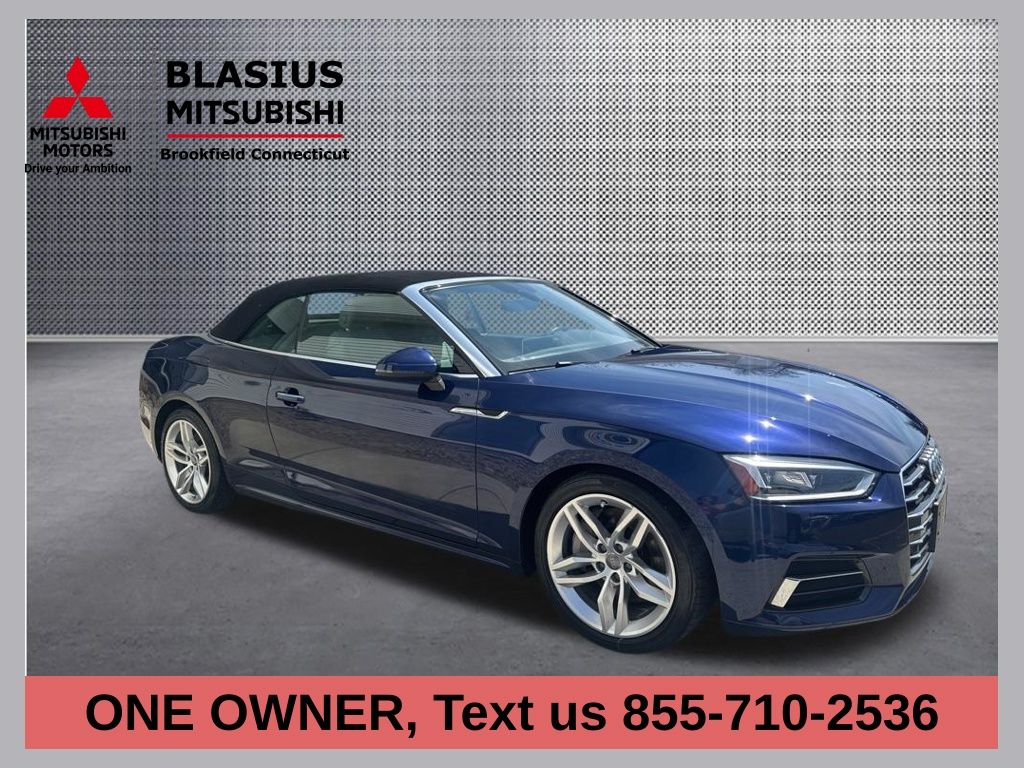 Blue Metallic 2019 Audi A5 quattro Premium Plus 45 TFSI Cabriolet Convertible All-Wheel Drive 7-Speed Automatic