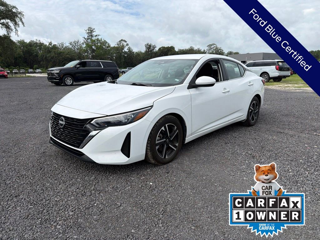 White (Fresh Powder) 2024 Nissan Sentra Sedan Front-Wheel Drive Continuously Variable Transmission