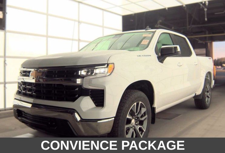 Summit White 2024 Chevrolet Silverado 1500 Pickup Truck Four-Wheel Drive 8-Speed Automatic
