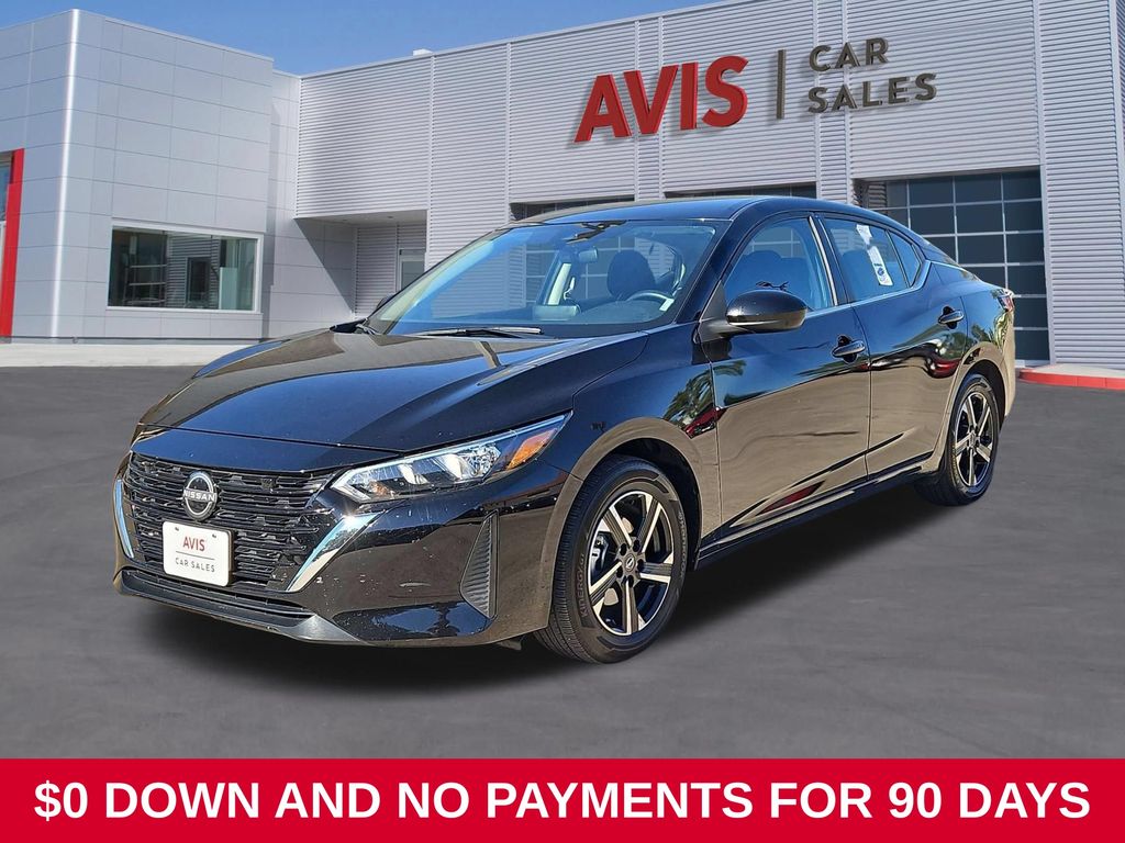 Super Black 2025 Nissan Sentra Sedan Front-Wheel Drive Continuously Variable Transmission