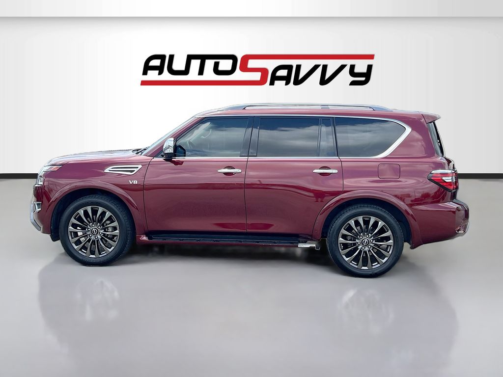 2021 Nissan Armada Platinum Red at Joe Myers Mazda Kia