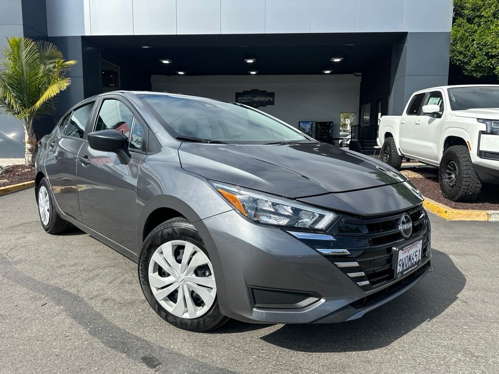 Gray (Gun Metallic) 2025 Nissan Versa Sedan Front-Wheel Drive Continuously Variable Transmission