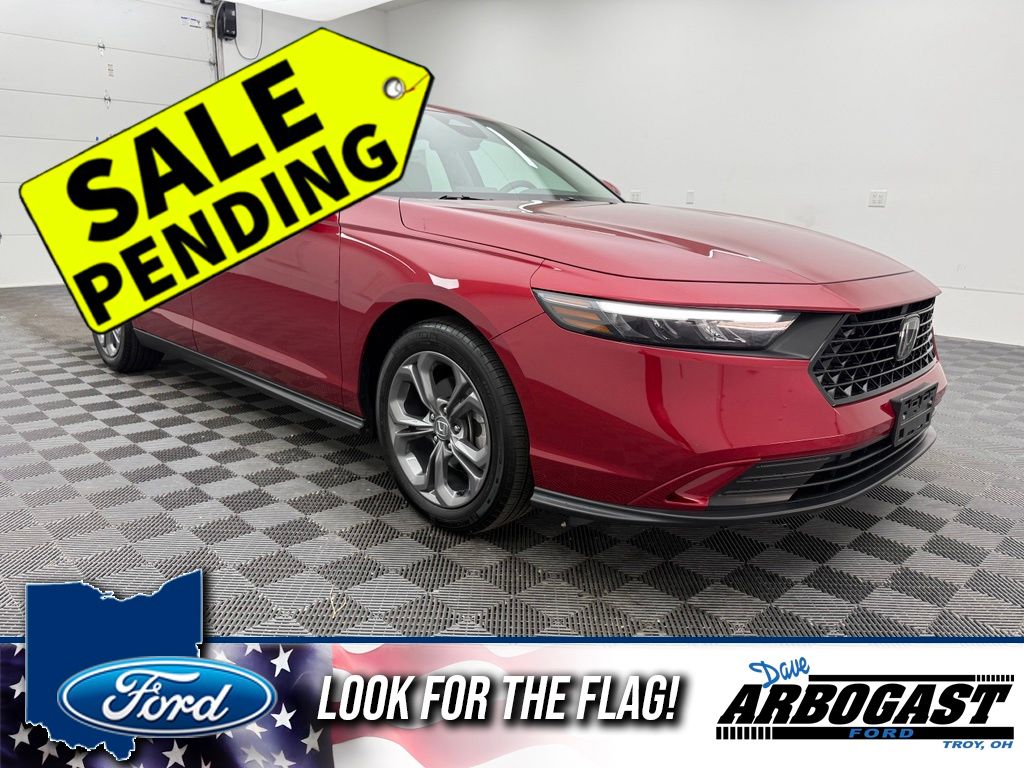 Red 2024 Honda Accord Sedan Front-Wheel Drive Continuously Variable Transmission