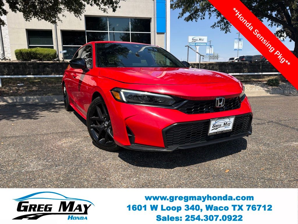 2025 Honda Civic Sport Red at Greg May Honda