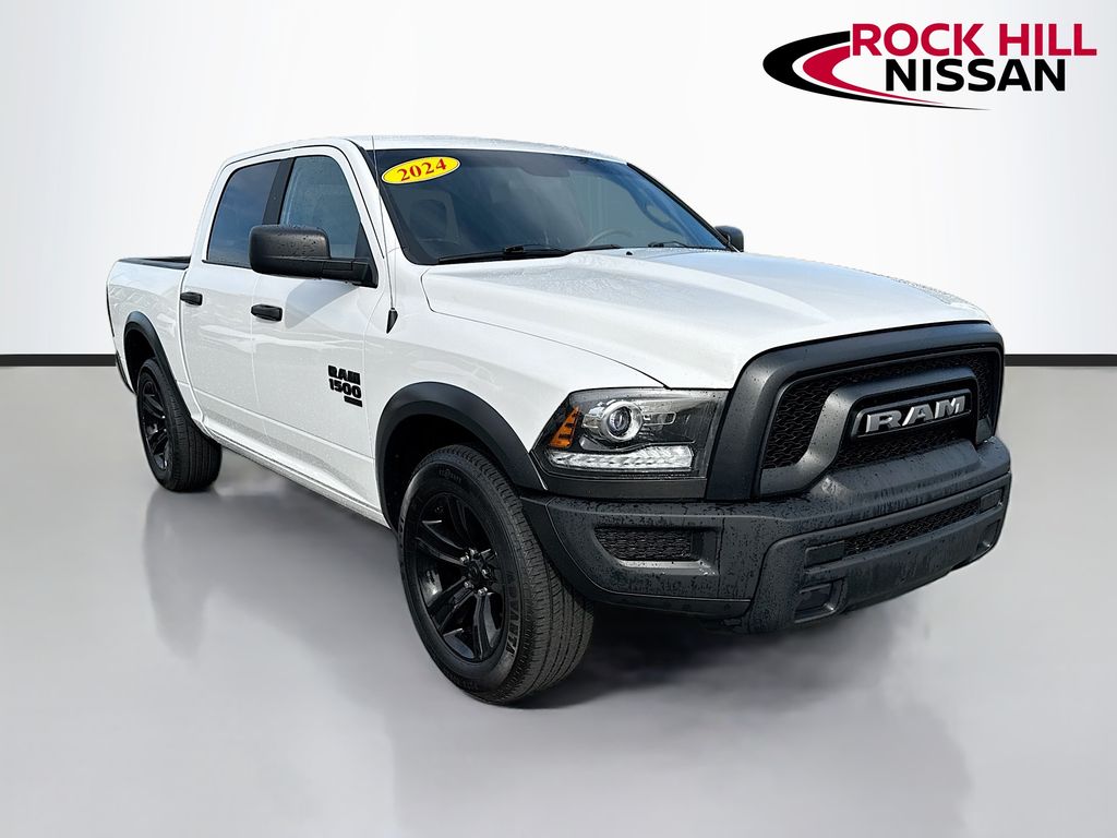 Bright White Clearcoat 2024 RAM 1500 Classic Warlock Crew Cab RWD Pickup Truck 4X2 8-Speed Automatic