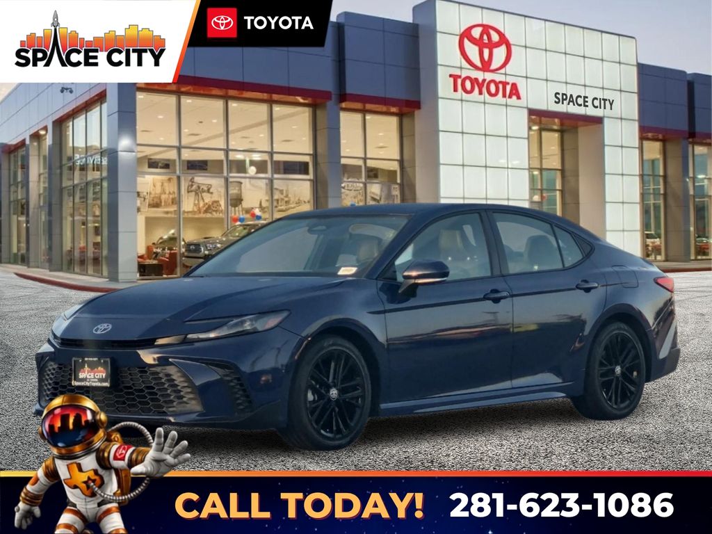 Blue 2025 Toyota Camry Sedan Front-Wheel Drive Continuously Variable Transmission
