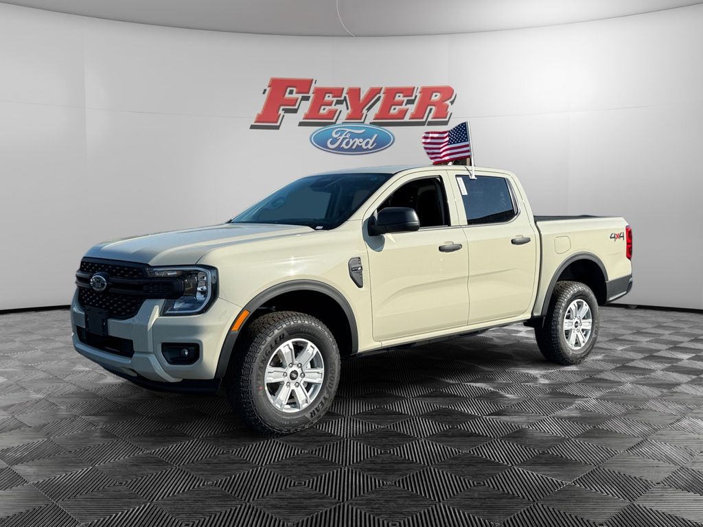 Desert Sand 2026 Ford Ranger XL SuperCrew 4WD Pickup Truck Four-Wheel Drive Automatic