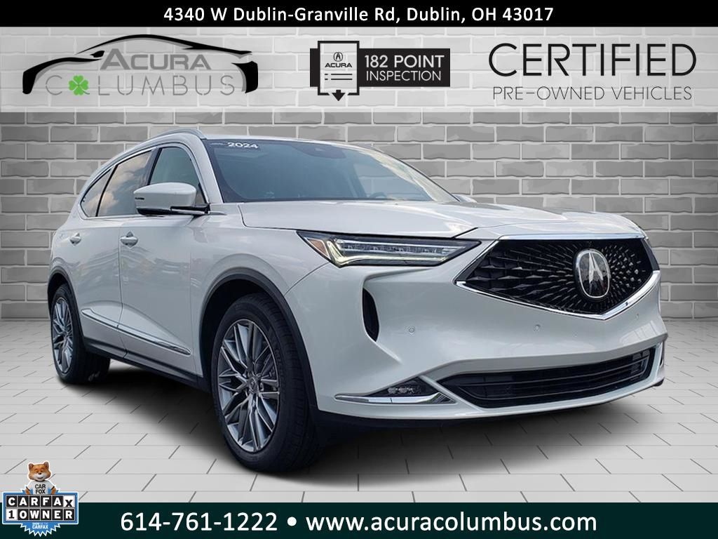 Platinum White Pearl 2024 Acura MDX SUV / Crossover All-Wheel Drive Automatic