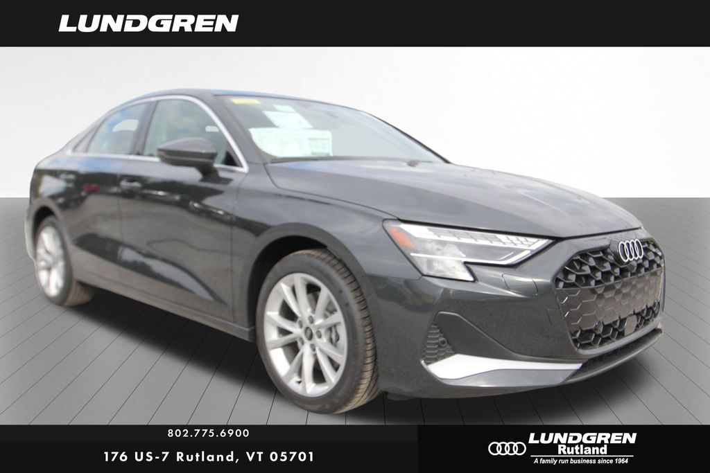 Manhattan Gray Metallic 2026 Audi A3 Sedan All-Wheel Drive 7-Speed Automatic