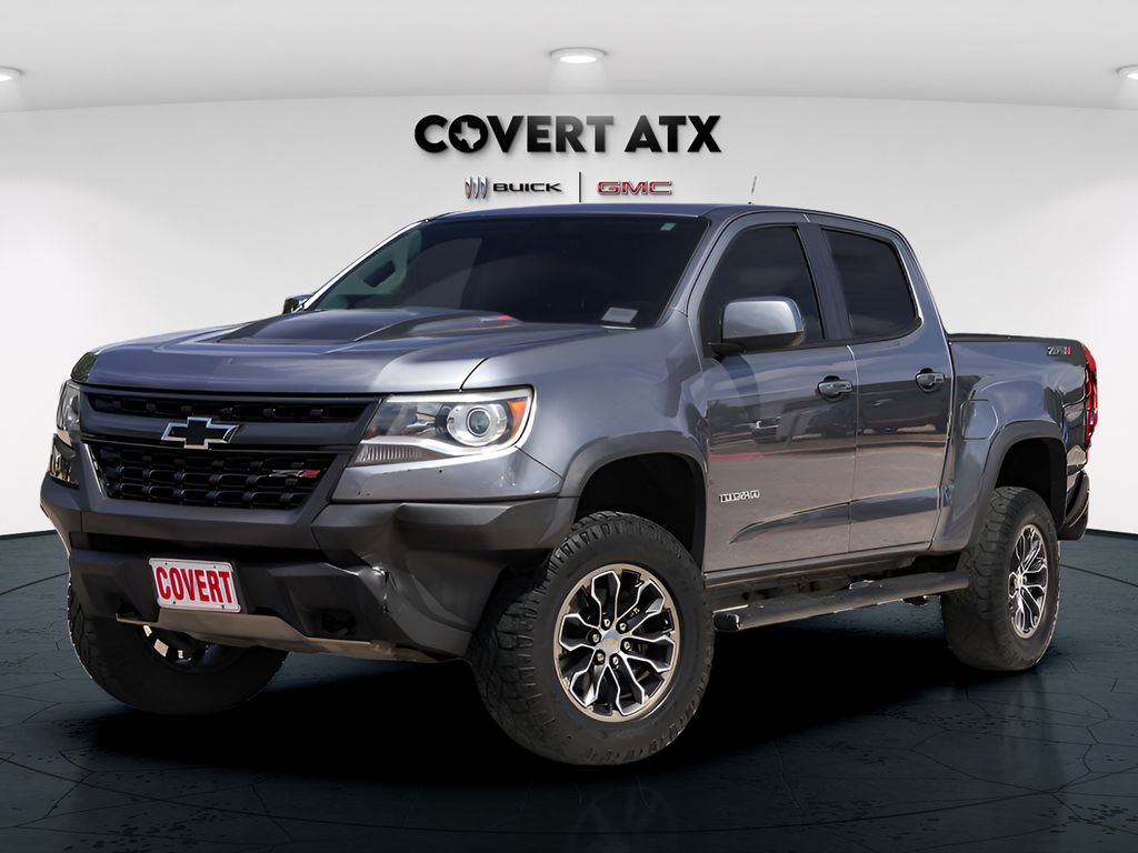 Gray (Steel Metallic) 2019 Chevrolet Colorado Pickup Truck Four-Wheel Drive 6-Speed Automatic