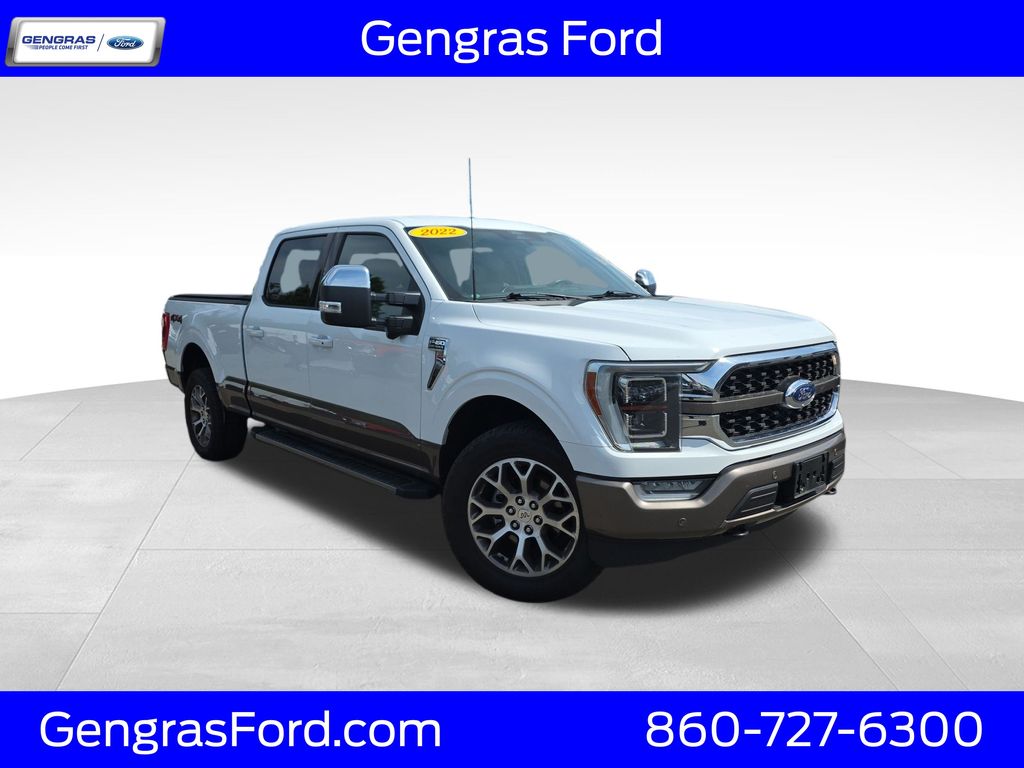 Brown 2022 Ford F-150 King Ranch SuperCrew 4WD Pickup Truck Four-Wheel Drive Automatic