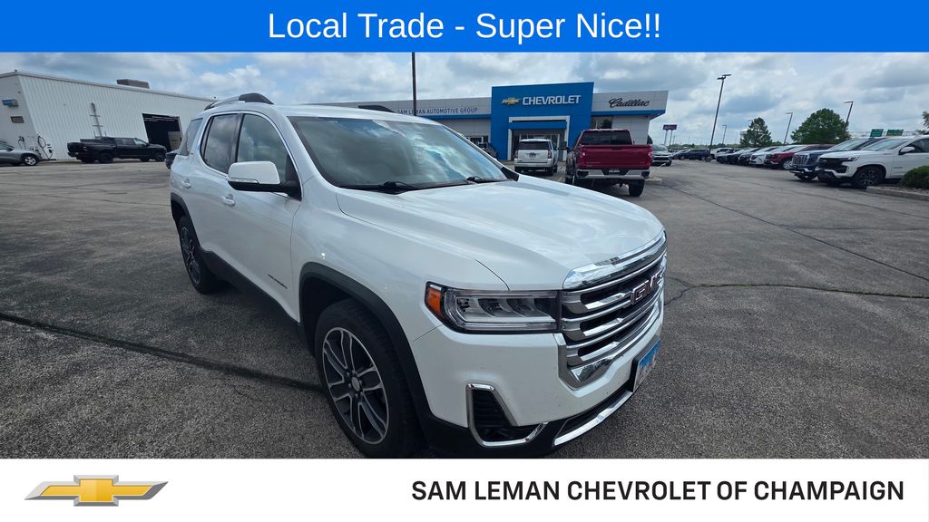 White Frost Tricoat 2020 GMC Acadia SLT FWD SUV / Crossover Front-Wheel Drive 9-Speed Automatic