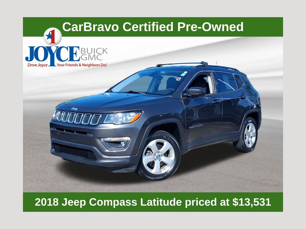 Gray (Granite Crystal Metallic Clearcoat) 2018 Jeep Compass SUV / Crossover Four-Wheel Drive 9-Speed Automatic