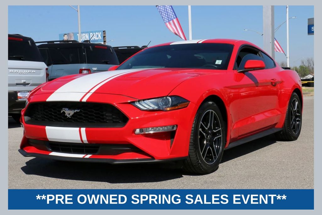 Race Red 2021 Ford Mustang EcoBoost Premium Coupe RWD Coupe Rear-Wheel Drive Automatic