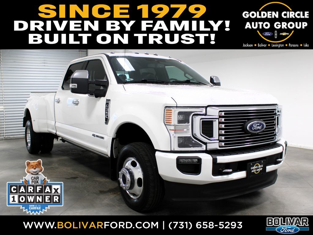 Star White Metallic Tri-Coat 2020 Ford F-350 Super Duty Pickup Truck Four-Wheel Drive 10-Speed Automatic