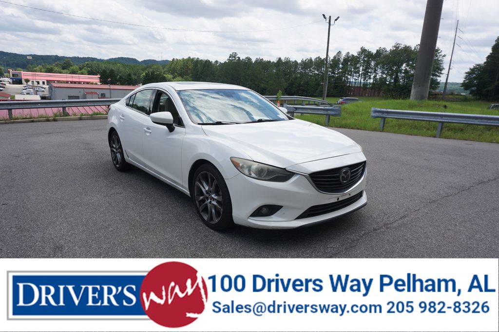 White 2014 Mazda MAZDA6 Sedan Front-Wheel Drive Automatic
