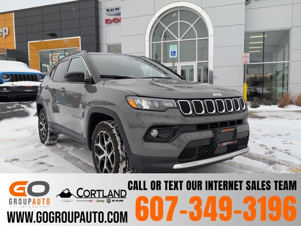 Sting-Gray Clearcoat 2024 Jeep Compass Limited 4WD SUV / Crossover Four-Wheel Drive 8-Speed Automatic