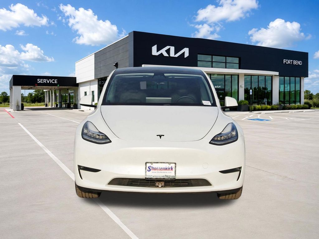 2020 Tesla Model Y Long Range White at Shottenkirk Kia Fort Bend