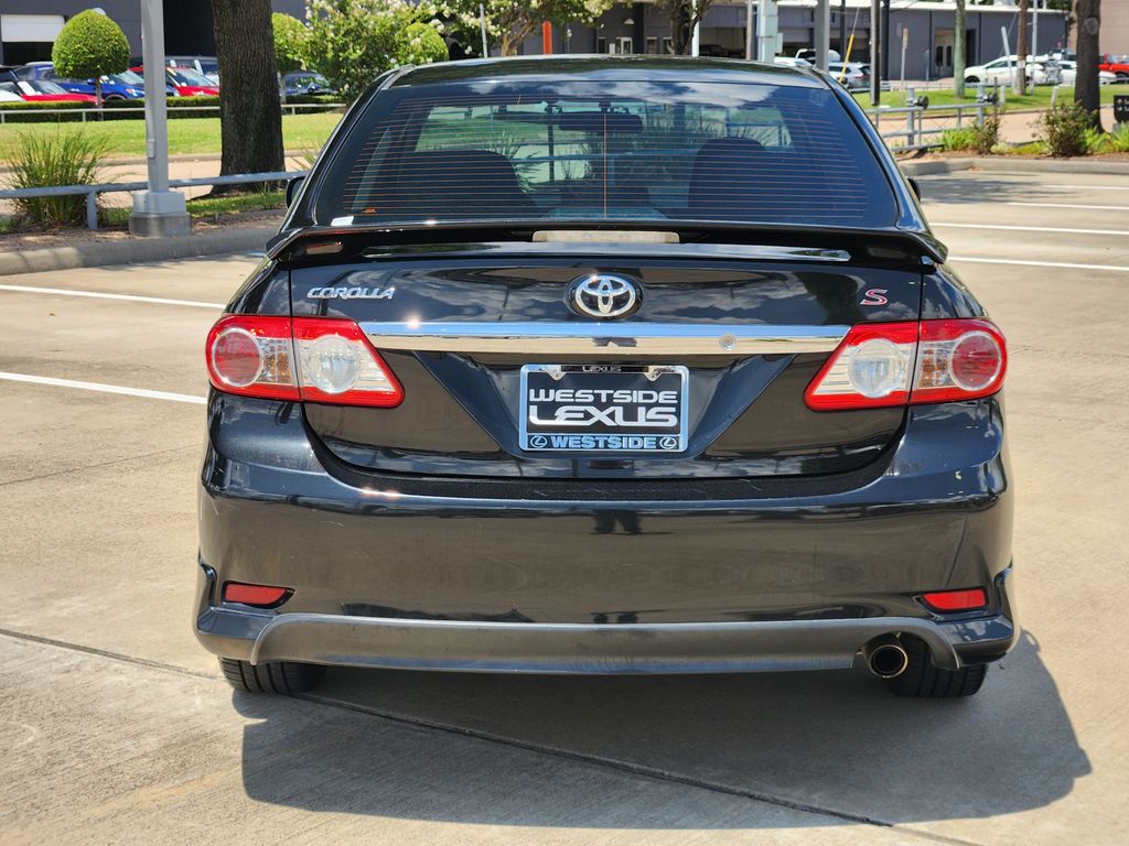 2013 Toyota Corolla S Black at Durrett Motor Company
