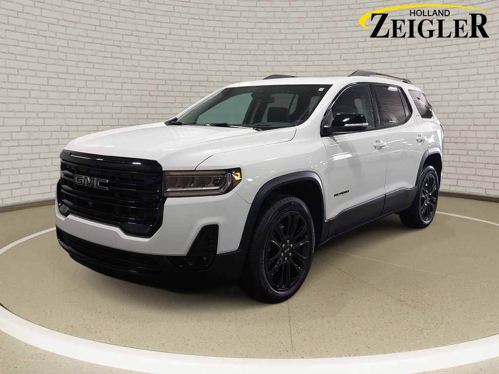 Summit White 2023 GMC Acadia SLT AWD SUV / Crossover Four-Wheel Drive 9-Speed Automatic