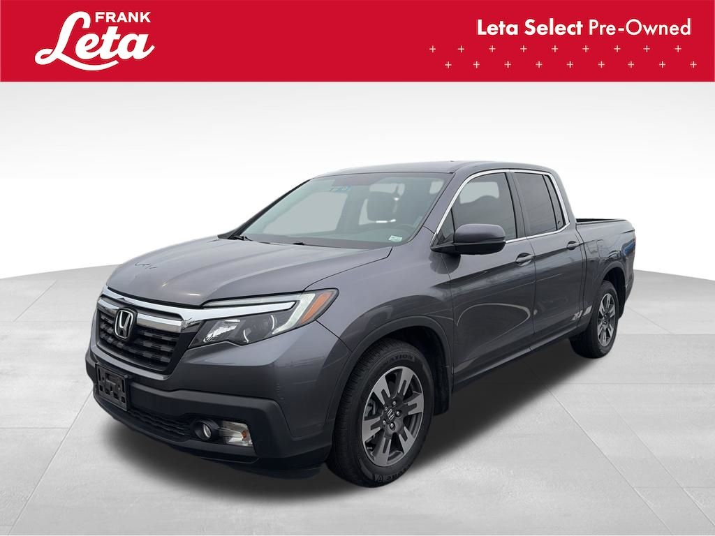 Gray (Modern Steel Metallic) 2017 Honda Ridgeline RTL-T Pickup Truck Front-Wheel Drive 6-Speed Automatic