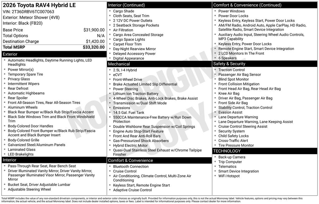 Used 2026  Toyota LE image 2