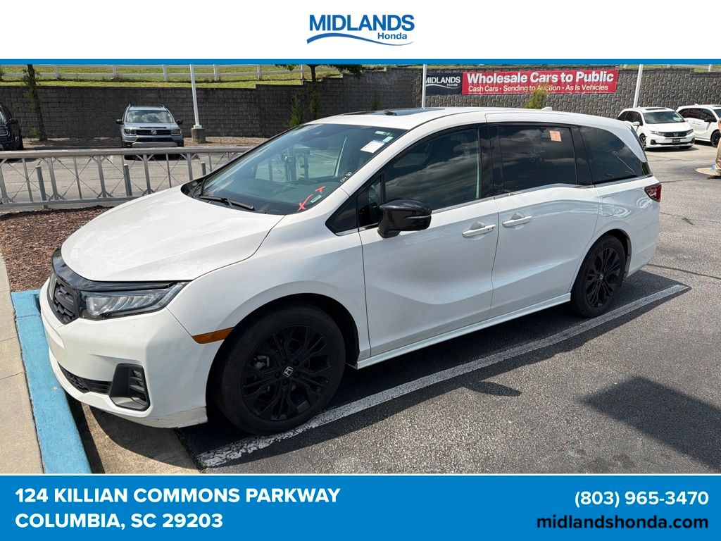 White 2025 Honda Odyssey Minivan Front-Wheel Drive Automatic