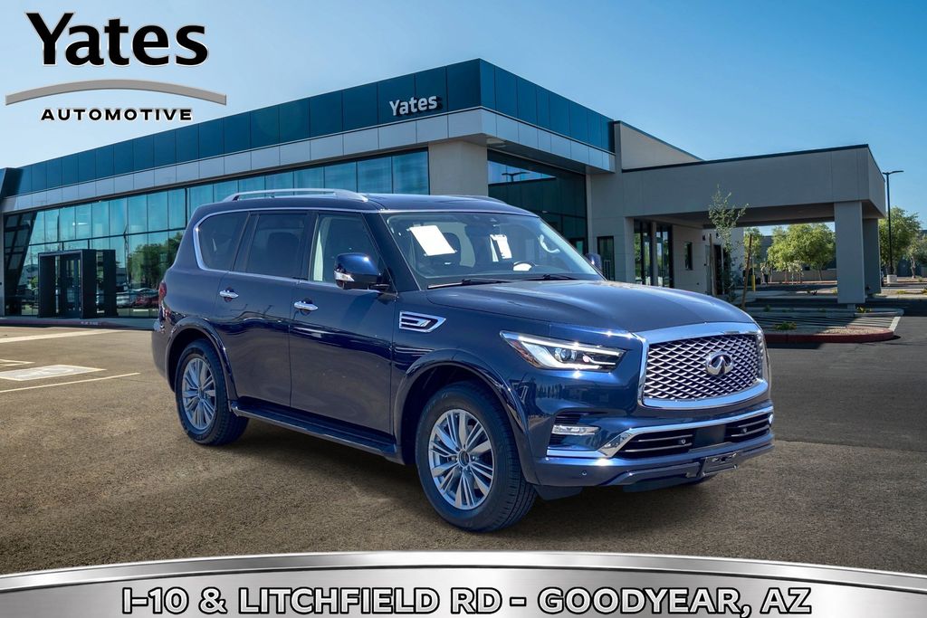 Hermosa Blue 2024 INFINITI QX80 SUV / Crossover All-Wheel Drive 7-Speed Automatic