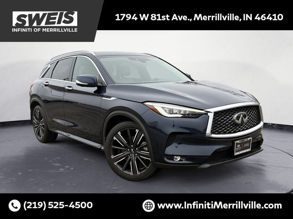 Hermosa Blue 2023 INFINITI QX50 Sensory AWD SUV / Crossover All-Wheel Drive Continuously Variable Transmission