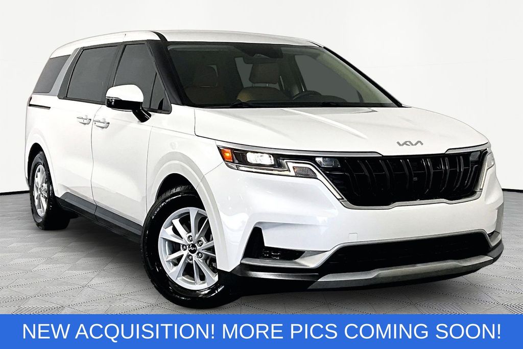 Snow White Pearl 2023 Kia Carnival Minivan Front-Wheel Drive 8-Speed Automatic