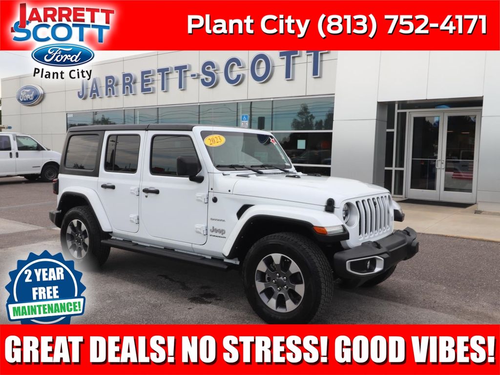 Bright White Clearcoat 2023 Jeep Wrangler SUV / Crossover Four-Wheel Drive 8-Speed Automatic