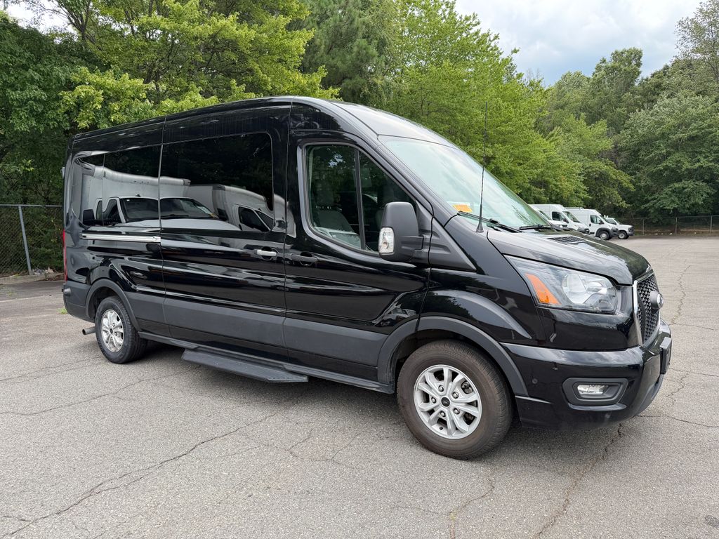 Black Metallic 2025 Ford Transit Passenger Van Rear-Wheel Drive 